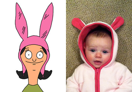 Maddie doing her Best Louise impersonation.